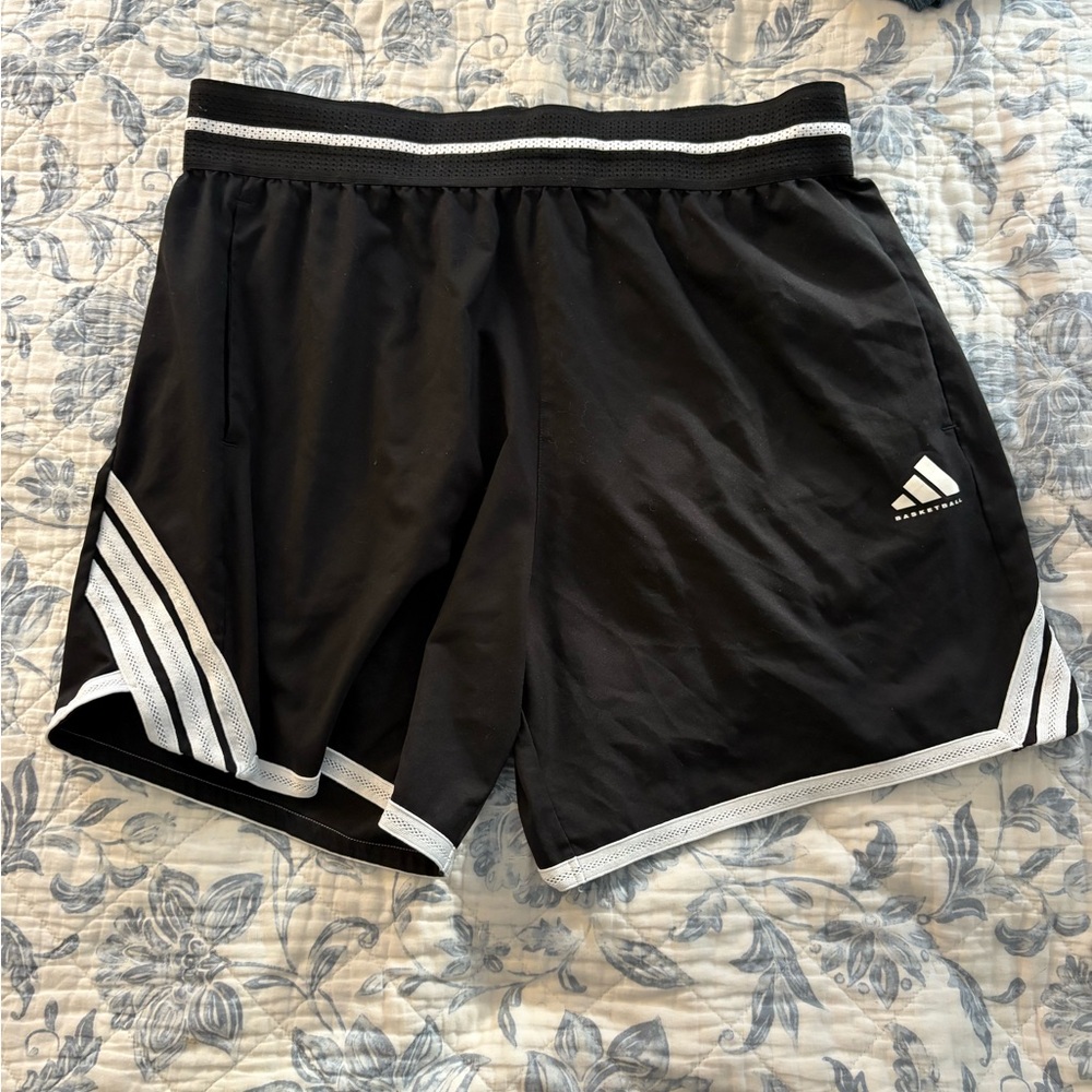 Adidas Dark Gray Loose-Fit Shorts